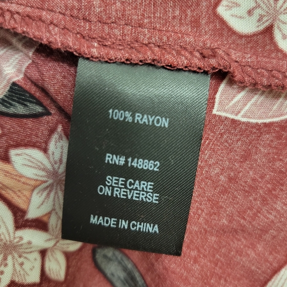 Torrid Red Floral Challis Babydoll Hi-Lo Tank Top - Picture 6 of 9